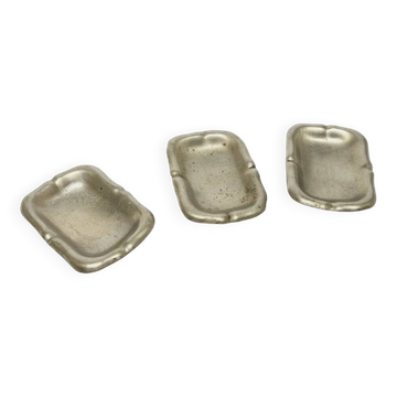 20th century art nouveau fish bones pads, Poland, 1890s, set of 3
