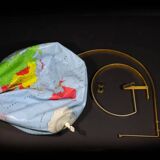 Vintage inflatable globe on stand, 1960, Taride Sevylor