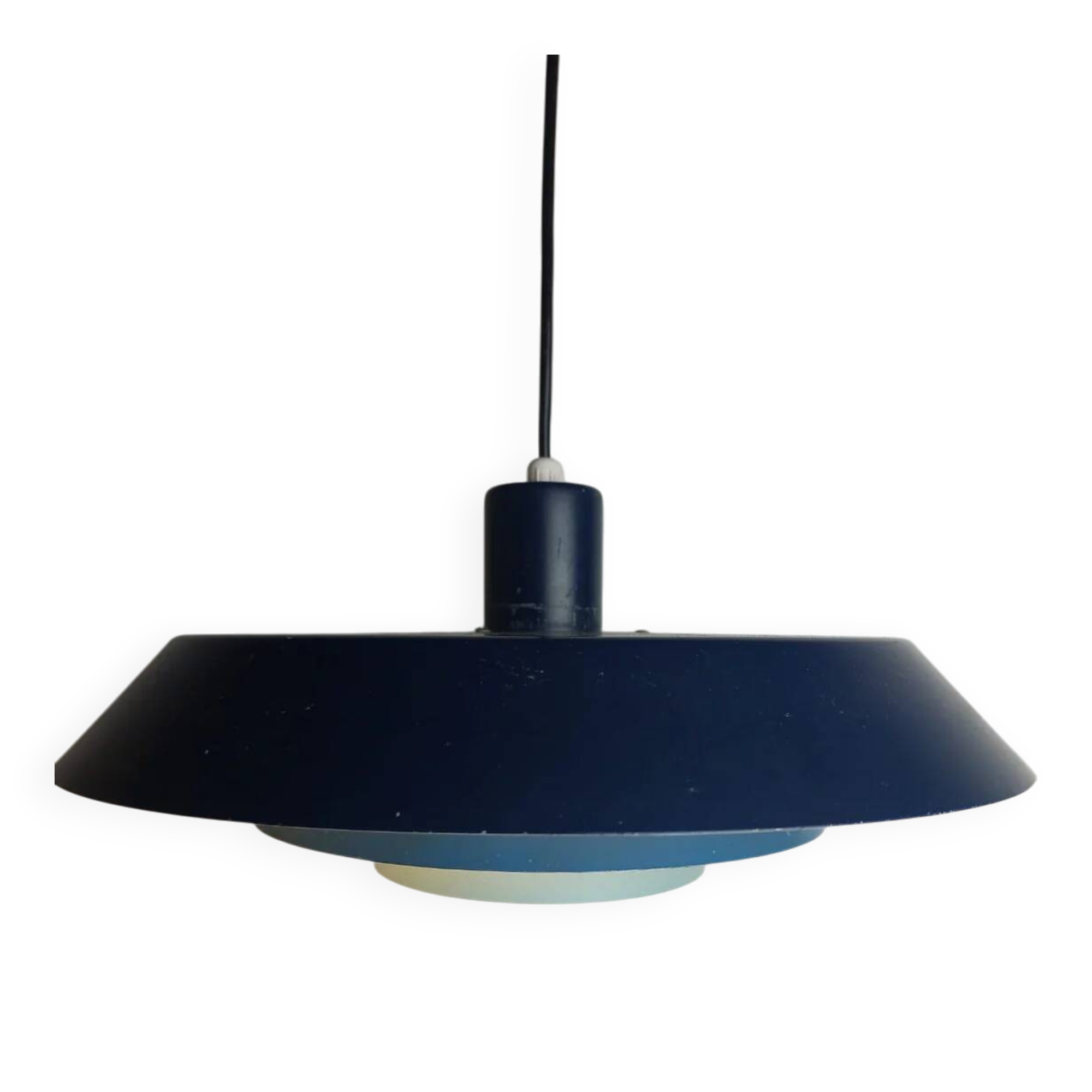 Troika in blue metal, Bent Karlby for Lyfa, Denmark 1960