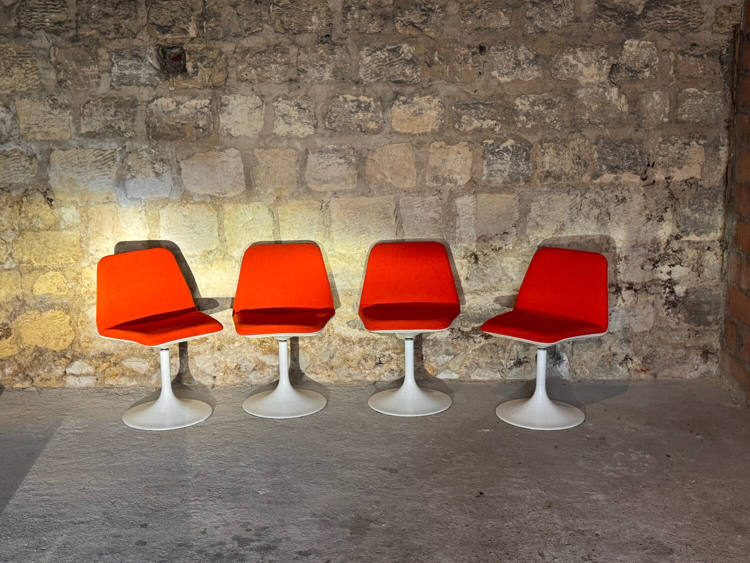 4 tulip chairs - Börje Johanson