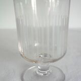 Set of 6 vintage cut crystal wine glasses.