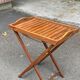 Scandinavian folding serving trolley in solid wood 1980