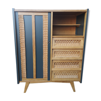 Rattan wardrobe