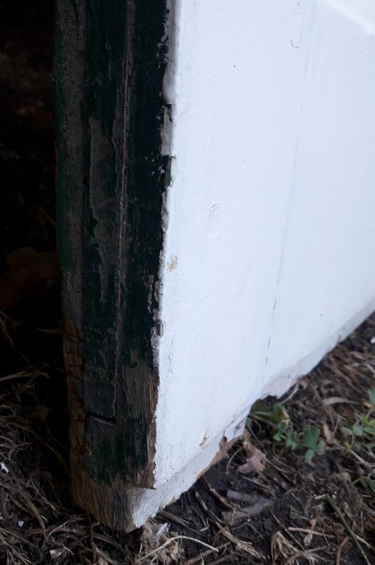 door 80x213cm Old oak glazed landing