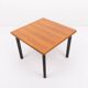 Table à manger vintage pliable en noyer, design italien, 1980