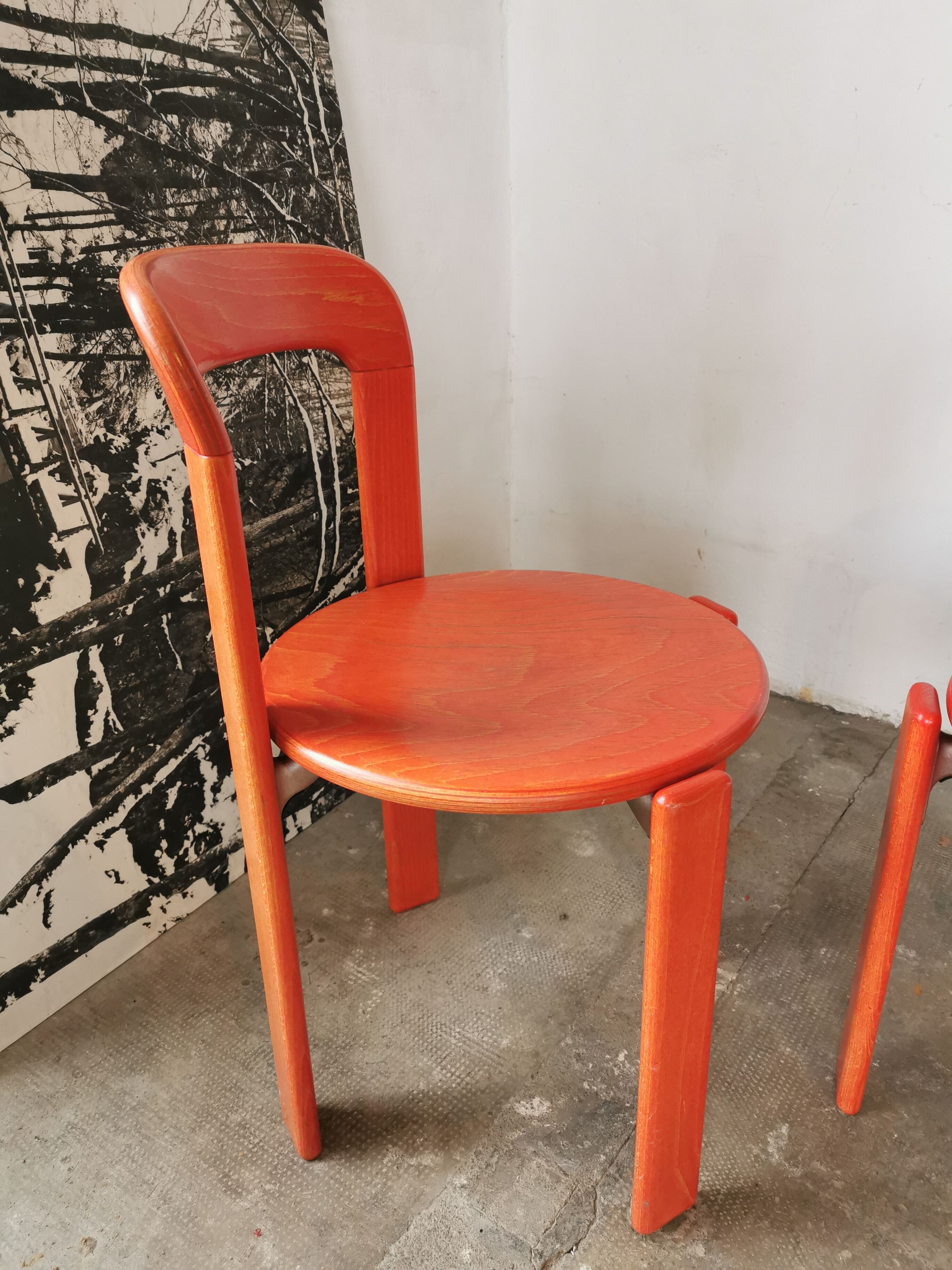 Pair of Rey chairs by Bruno Rey