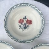 3 old plates dig digon sarreguemines Marinette
