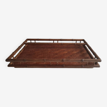 Japanese bamboo tea tray 1950