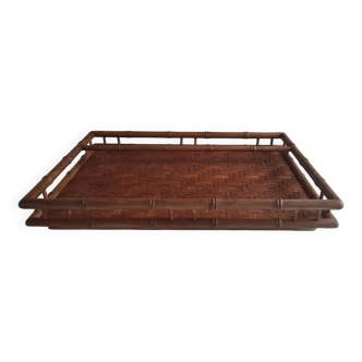 Japanese bamboo tea tray 1950