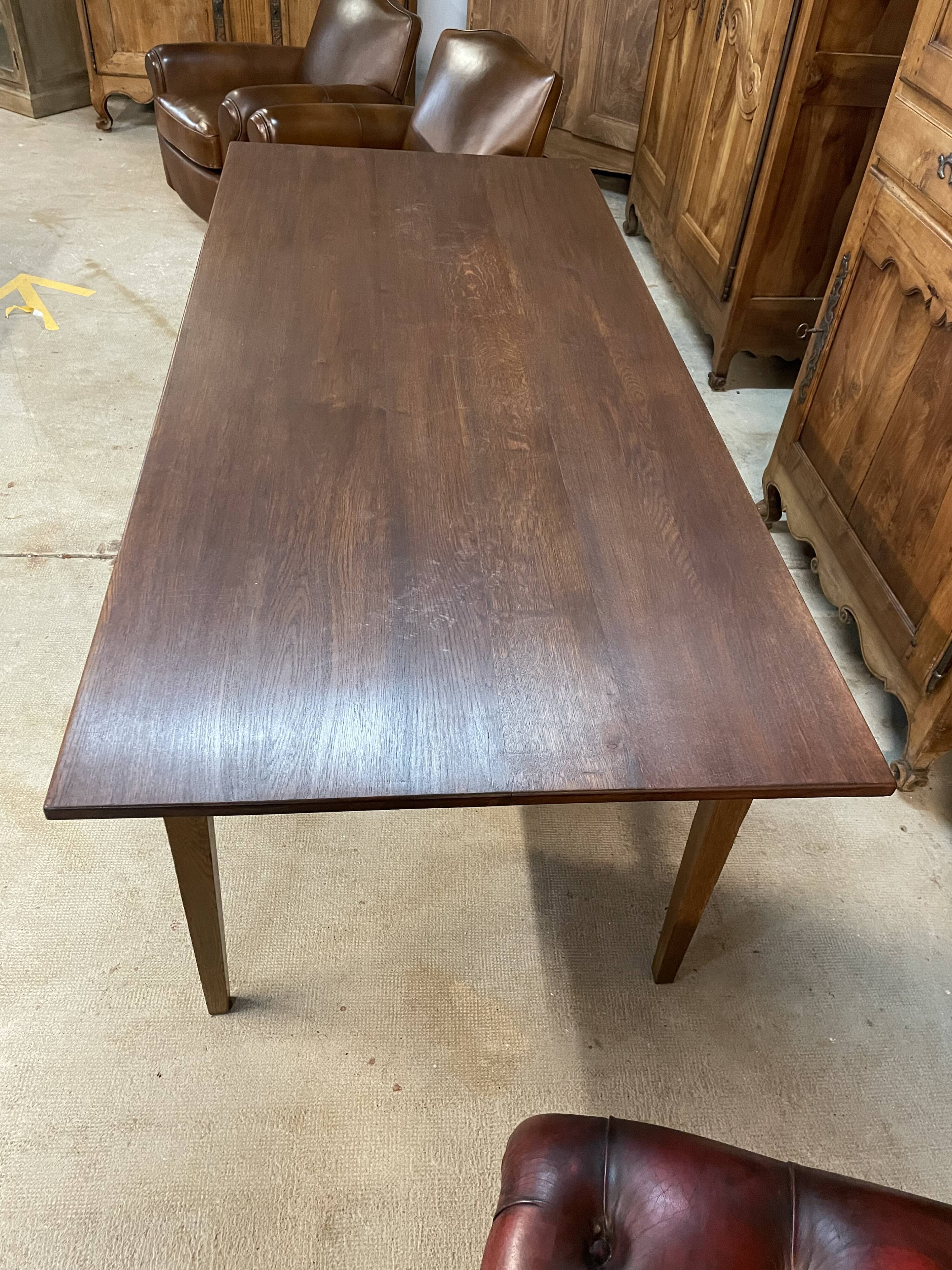Oak farmhouse table