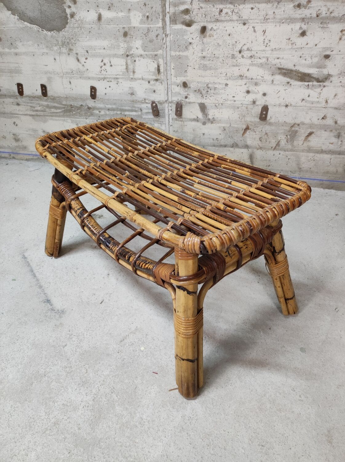 Rattan coffee table