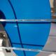 Calor blue and white fan 70s