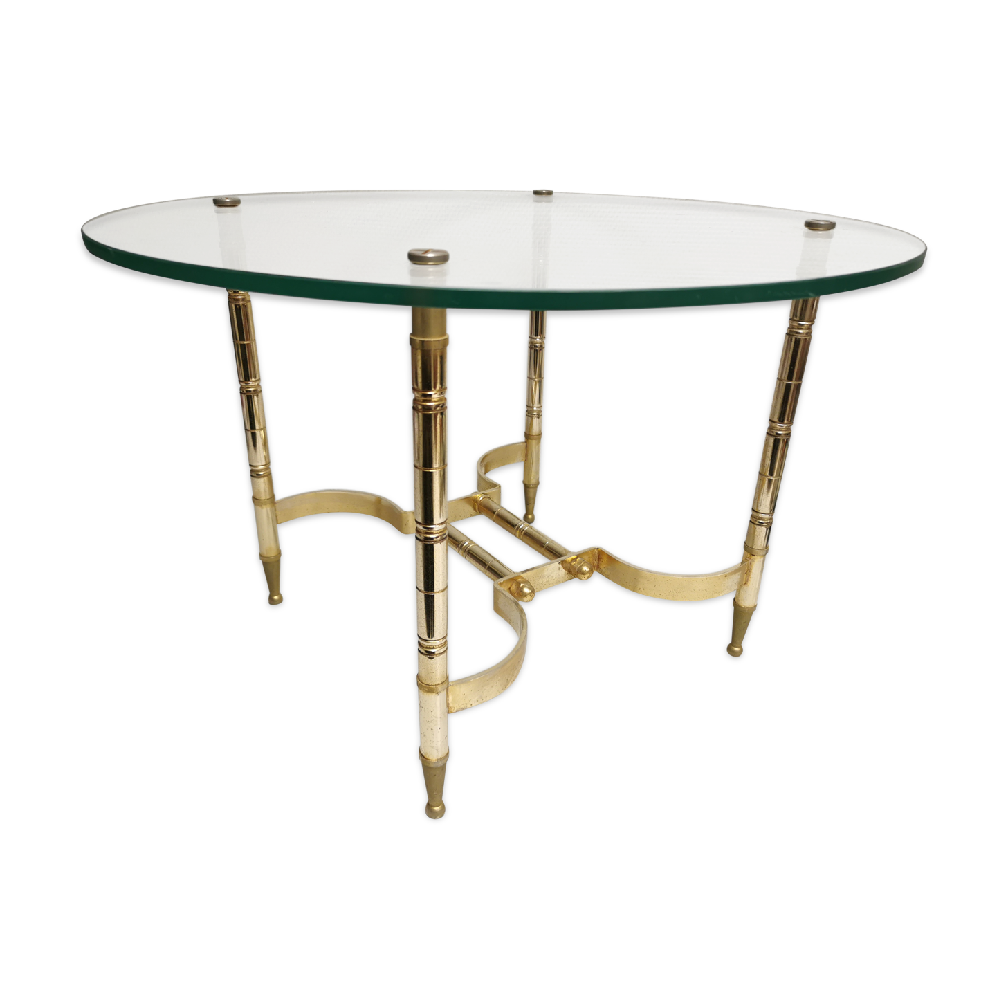 Table basse de salon vintage hollywood regency années 50-60