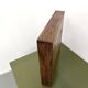 Square modernist wooden mirror — Scandinavian style, 1970s