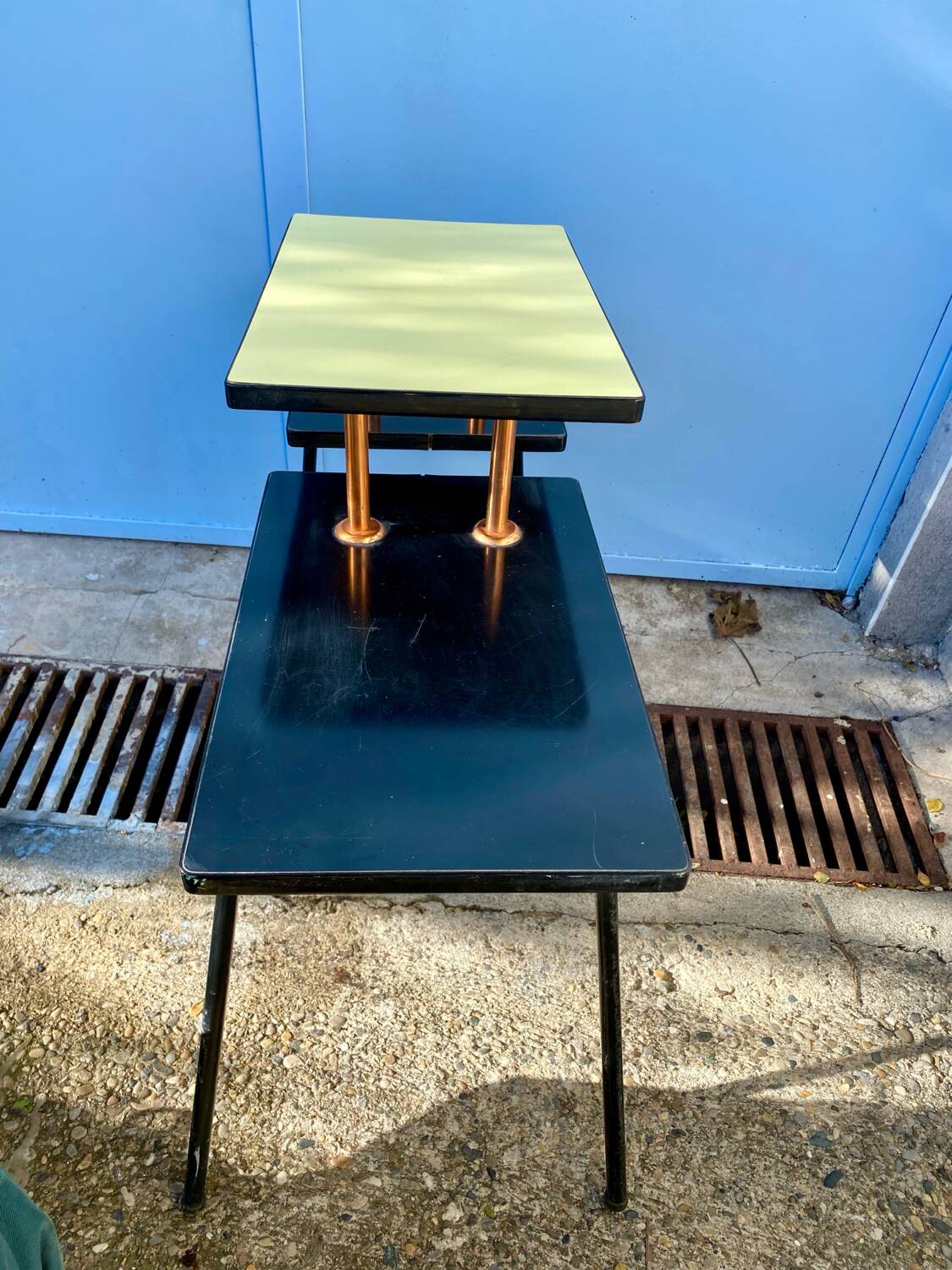 Porte plante vintage en formica