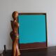 Minimalist painting "Meditative turquoise"