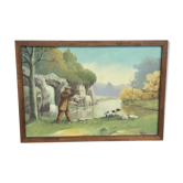 Ancient Table Hunting Scene