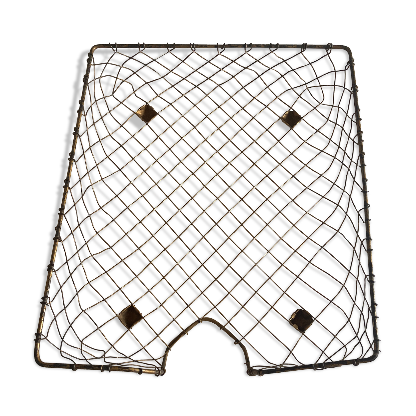 Range mail USA in golden brass wire 1950