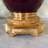 Lampe Sèvres sang de boeuf de "Charles Ficquenet"
