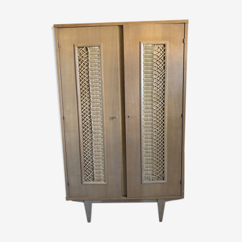 Armoire  de chambre d'enfant en rotin