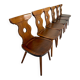 6 vintage 60s bistro-look dining chairs