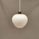 Suspension danoise en verre blanc laiteux ,années 1960.