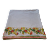 Vintage tablecloth printed with tropical and exotic flowers 235 x 142 cm – Years