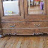 Cabinet 1900 in walnut and walnut bramble veneer