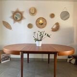 Table en teck vintage NF 2 rallonges