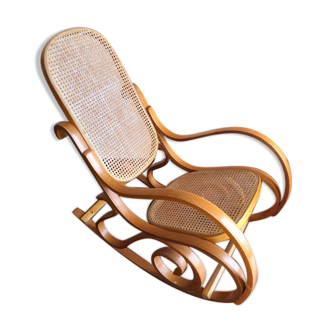 Rocking chair caning