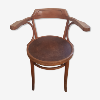 Fauteuil bistrot en bois avec accoudoirs