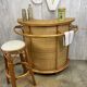 Bar en rotin vintage