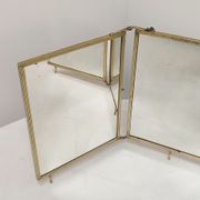 Folding mirror triptych. France 1920s 68x30cm