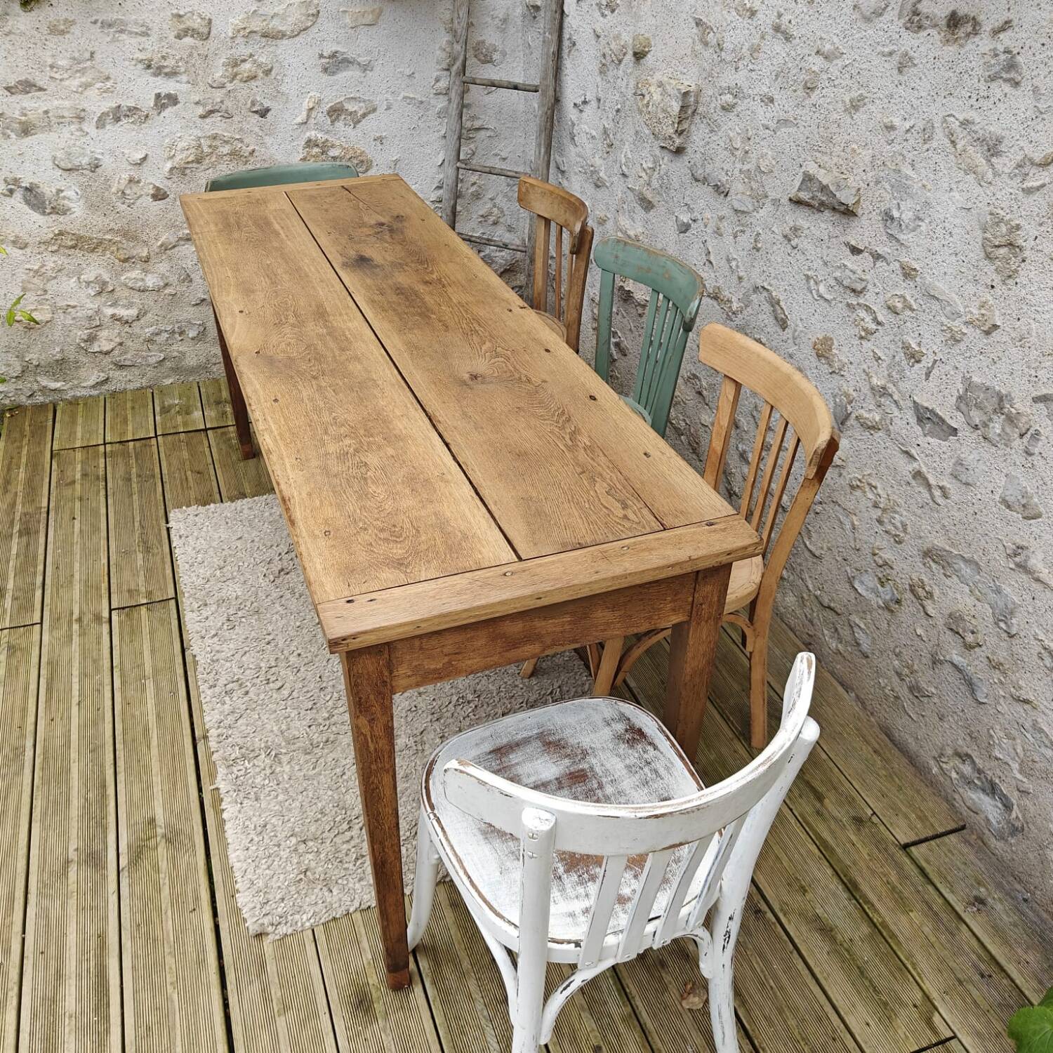 Oak farmhouse table