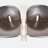 Set of 2 model 925 lounge chairs by Afra & Tobia Scarpa for Cass