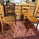 4 old bistro chairs