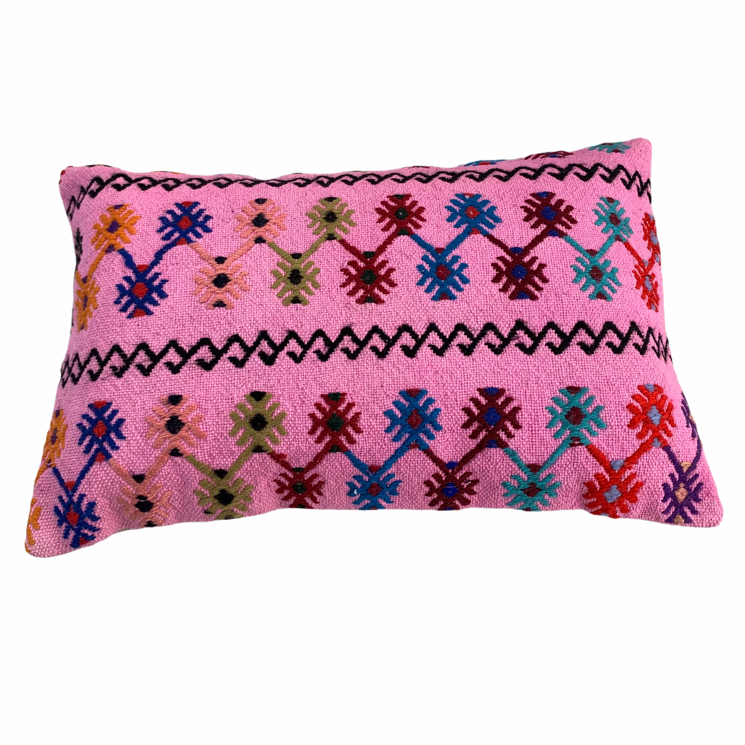 Vintage turkish handmade kilim cushion cover 40x60 cm