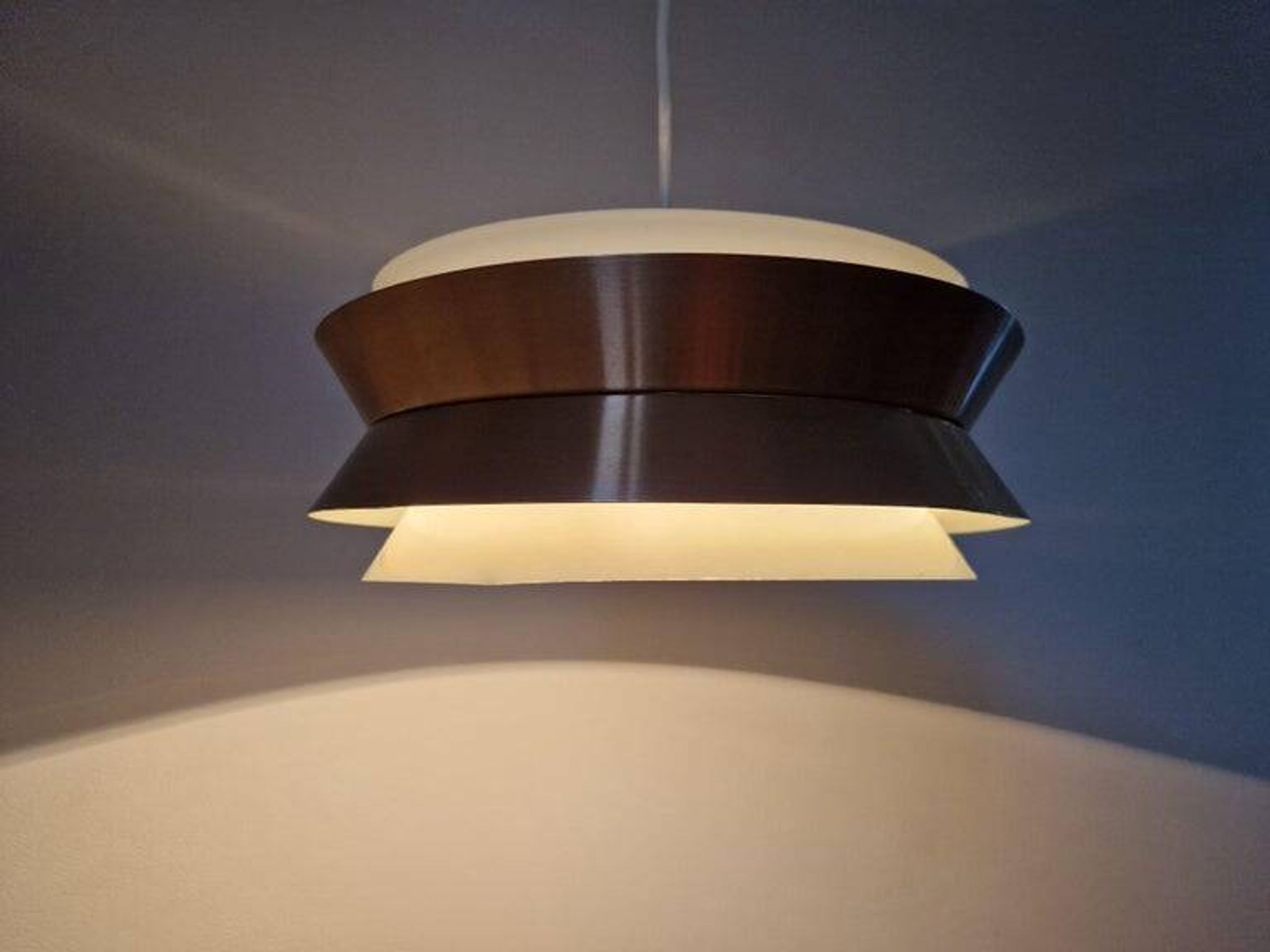 Midcentury Pendant in style of Jo Hammerborg, Denmark, 1970s