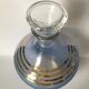 Carafe bleue art déco