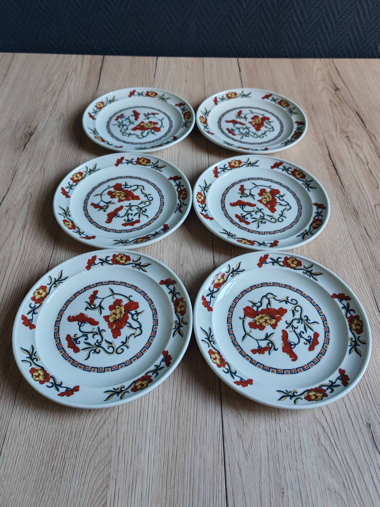 Set of 6 Syracuse Dessert Plates France Vintage | French Tableware