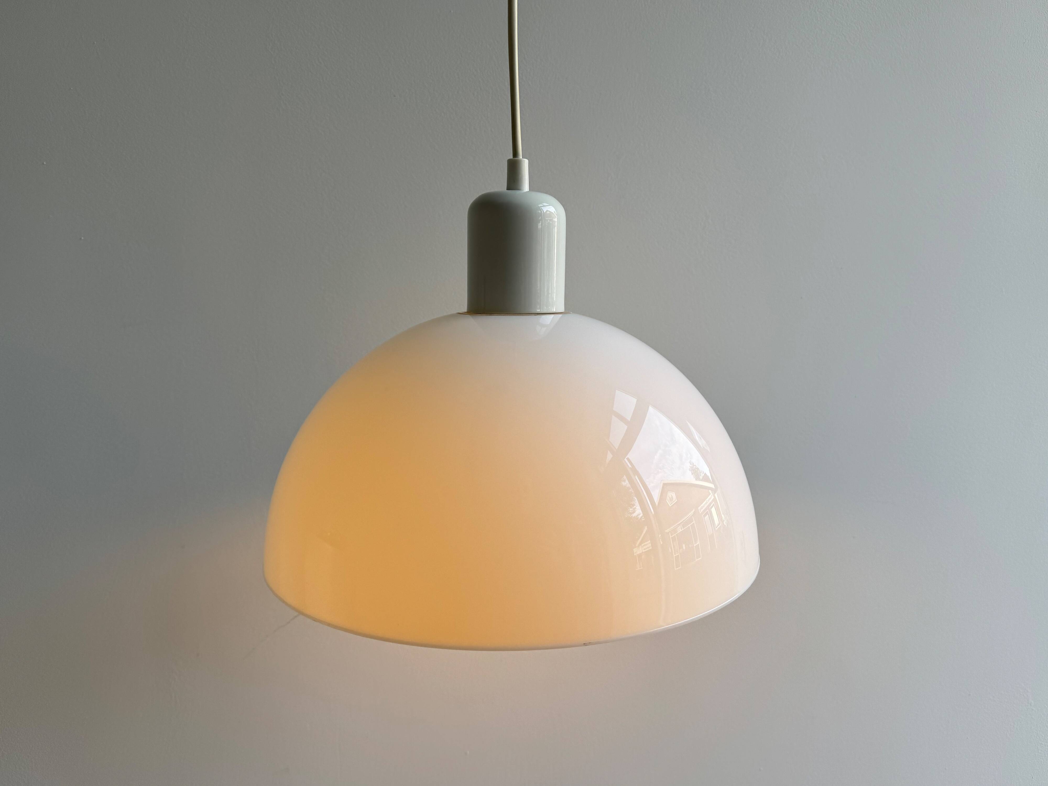 Space Age acrylic mushroom hanging lamp