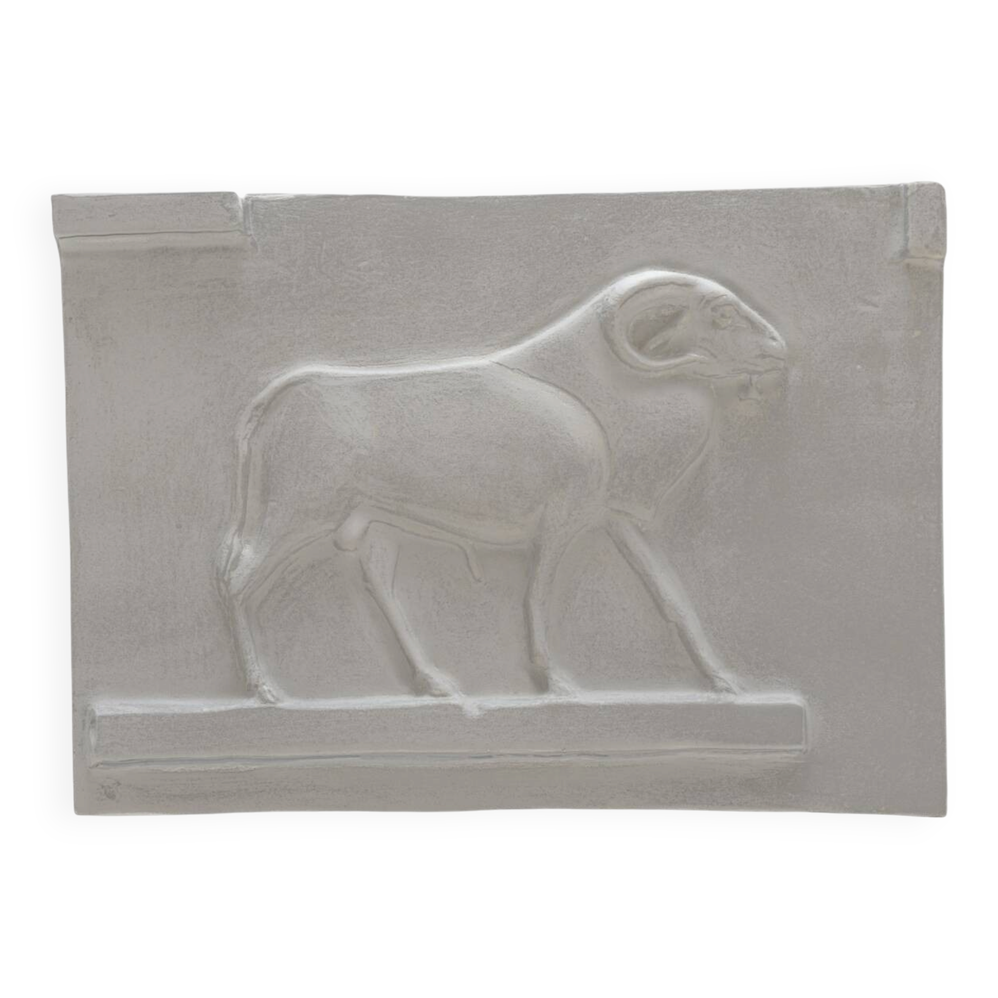 Plaster bas-relief – Ram deity of ancient Egypt