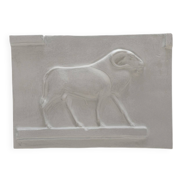 Plaster bas-relief – Ram deity of ancient Egypt