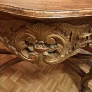 Antique carved wooden console – Louis XIV style – floral decoration