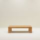 Rectangle oak mosaic coffee table from Rolf Middelboe & Gorm Lindum for Tranekaer, Denmark 70s.