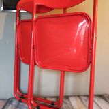 Paire de chaises pliantes années 80