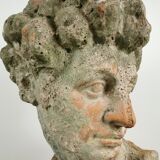Antique 19th/20th century substantial terracotta Roman Michelangelo David Bust