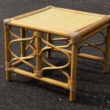 small rattan coffee table