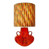 Lampe de table Pop Art des années 70 en upcycling à partir d'une vase de l'Allemagne de l'Ouest