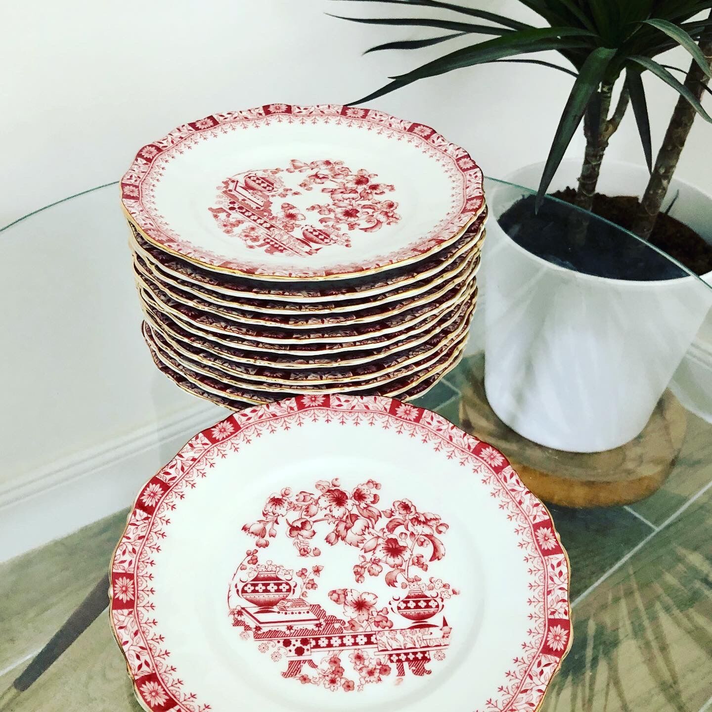 Lot of porcelain dessert plates